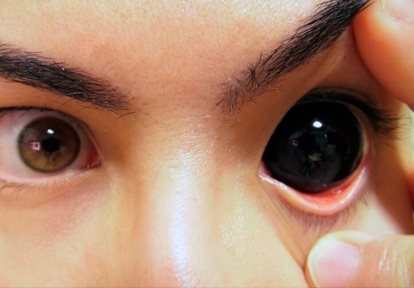 Caracterización lentillas - Ojos totalmente negros